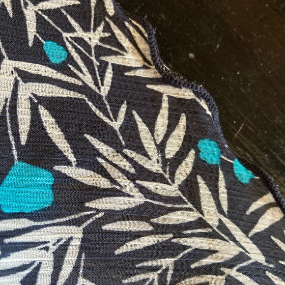 Lane Bryant Flowy Tunic Sheer Blouse Top Floral Leaf Sheer Plus Size 14 - 16 - Picture 13 of 13